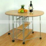 mult-function dining table with wheels