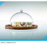 Eco-friendly Antique Round Wooden Cheese Plate thumbnail-3