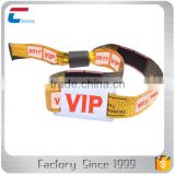 13.56mhz plastic clip lock fabric vip NTAG215 woven wristbands