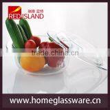 2L Transparent Tempered Glass Bowl Set for Microwave Oven thumbnail-4