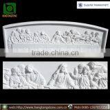 White Marble Christianity Jesus Jesu And Disciple Last Supper Statue thumbnail-1