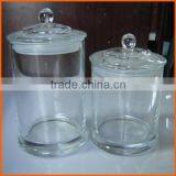 Wholesale Clear Round Candle Glass Jar Dome Lid thumbnail-1