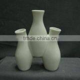 Japanese Stlye Elegant Pure White Stoneware Bud Vase thumbnail-4