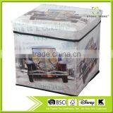 Colorful Folding Storage Ottoman thumbnail-2