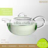 Low MOQ! Newest Design Pyrex Glass Foodgrade Modern Teapot Set thumbnail-2