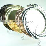 Royal Round Stainless Steel Wedding Plates With Multi Size and Clourful thumbnail-2