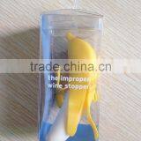 Factory Supply FDA /LFGB Approved Novelty Banana Wine Bottle Silicone Plugs thumbnail-5