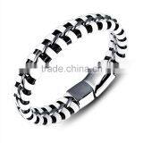 Mens Leather Bracelet Fashion Bracelets 2017 Real Cow Leather Bracelet thumbnail-4