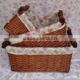 Lucky Weave Home and Garden Rattan Basket With Liner thumbnail-3