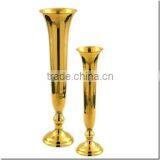 gold plated metal shiny modern design trumpet