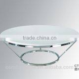 CT06 Basic Designs Artificial Marble Top Coffee Table With Stainless Steel Frame. thumbnail-2