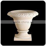 Low Marble Flower Pot Indoor Flower Pots for Sale thumbnail-2