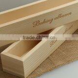 Custom Natural Color One Bottle Wood Wine Box thumbnail-1