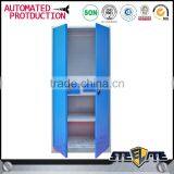 Customized 2 Door Lockable Bedroom Metal Storage Clothes Cupboard thumbnail-2
