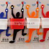 Hanging Soap Holder Plastic Soap Box Suction Wall Holder thumbnail-2