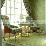 Luxury Solid Wooden Handmade Carved With Gold Rim Kids Single Bedroom Sofa Chair - BF07-70357S thumbnail-1