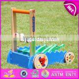 2017 New Design Cartoon Crocodile Wooden Push Along Toys for Toddlers W16E059 thumbnail-5