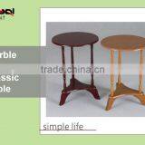 Home Furniture Round Shape Wooden End Tea Table Round High Coffee Table thumbnail-2