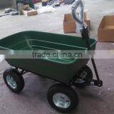 Heavy Duty Garden Poly Dump Cart 2-in-1 Convertible Handle thumbnail-2