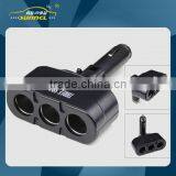 3 Way Uesd Cigarette Lighter Socket Adapter With CE Certificate for Cell Phones , IPhones , IPads & Tablet thumbnail-1