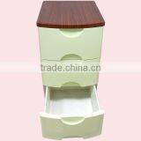 3 Layers Wooden Cover Plastic Chest Of Drawers thumbnail-2