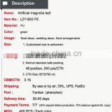 Artificial Magnolia Leaf Artificial Decorative Leaf Artificial Leaf thumbnail-2