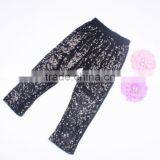 Factory Wholesale Icing Pants Adorable Baby Black Long Pants Toddler Infant Girls Sequin Pants thumbnail-4
