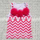 Newest Design Kids Cotton Chevorn Tank Top