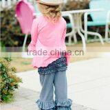 Wholesale Children's Boutique Clothing Kids Cotton Leggings Girls Ruffle Shorts thumbnail-3