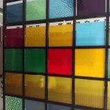 4mm 5mm Green, Blue, Red,yellow Color Decorative Art Glass,Emboossed Glass