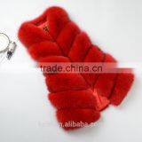 2017 Design Slim Real Fox Fur Vest Coat Woman Sleeveless Thicken Warm Genuine Fox Fur Jackets --pc249 thumbnail-2