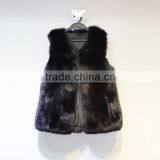 Women Womens Winter Vest Genuine Leather Fox Fur Vests Woman Fur Coat Jacket thumbnail-5