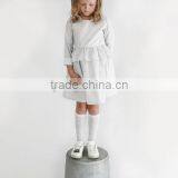 Stripe Long Sleeve 3 Year Old Girl Dress Ruffled Dresses Girl Fall Boutique Clothes thumbnail-1