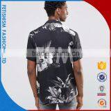 Cheapest Price OEM Service Wholesale Mens Black and White Printed Dress Shirts thumbnail-4