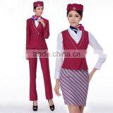 New Design Slim Airline Uniforms Workwears Airline Stewardess Uniforms thumbnail-3