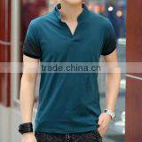 2016 New Design Slim Fit Soft Polyester /cotton Blend Fashion Men Polo Shirt Wholesale thumbnail-3