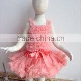 DYJ-122 Beautiful Baby Tutu Skirts Matching Bow Ties Princess Tutu Frocks Designs Kids Wedding Dress Girls Rose Red Dinner Dress thumbnail-1
