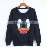 Pullover Cotton Fleece o Neck Sweatshirt Oem Factory thumbnail-1