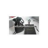 Black Small Drawstring Non Woven Gift Bag China thumbnail-1