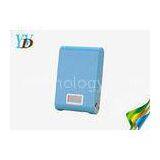 12000mAh Blue Mobile Power Backup , LED Lighting Power Bank With LCD Display