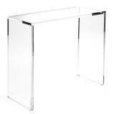 Modern Office Desk Clear Acrylic Working Table Computer Desk thumbnail-2
