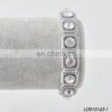 Antic Gold Silver Crystal Stretch Bracelet thumbnail-4