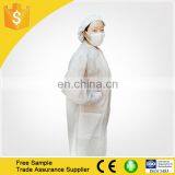 Food Industry Dispsoable Nonwoven Lab Coat pp Workwear for Clean thumbnail-3