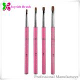 Gel brush best kolinsky hair pink metal handle good quality