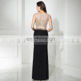 New Fashion Two-Piece Cap Sleeve Black Mermaid Crystal Beaded Evening Gowns Evening Dresses LX321 thumbnail-4