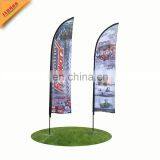 Cheap Advertising Knife Flag With Base thumbnail-1