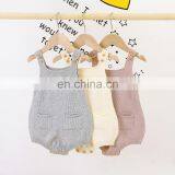 Baby Bodysuits Fashion Color Newborns Girl Knitted Clothes Cotton Boys Romper Sleeveless Infant Pocket Toddler Kids Jumpsuits