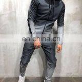 Wholesale Custom Logo Men Gradation Digital Printing Zip up Hoodie With Jogger Sport Tracksuit Set thumbnail-6