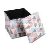 Home Storage Organization Foldable Seat Box Ottoman Sale Big Ottoman Stool thumbnail-3