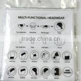 Fluorescent Yellow With Black Custom Logo Bandana thumbnail-4